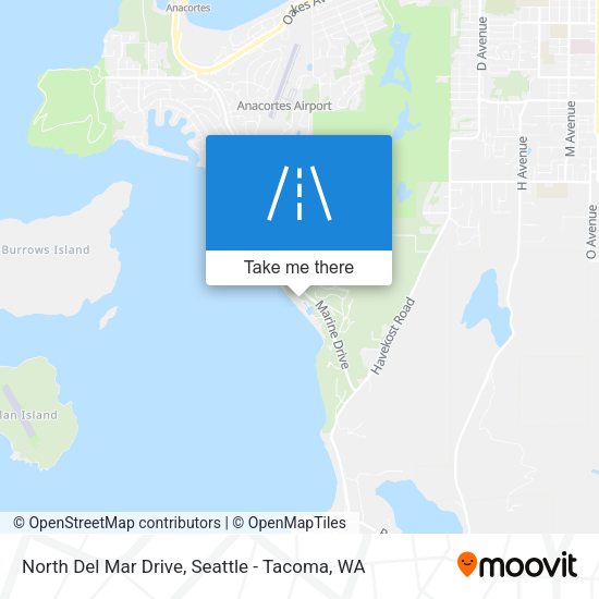 North Del Mar Drive map
