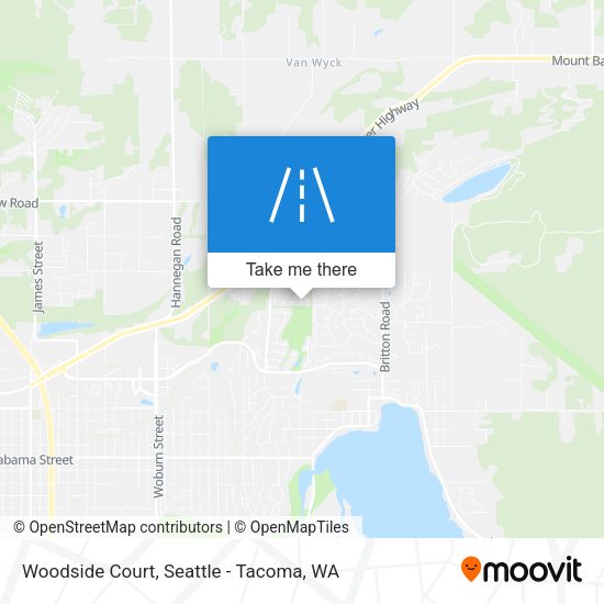 Mapa de Woodside Court