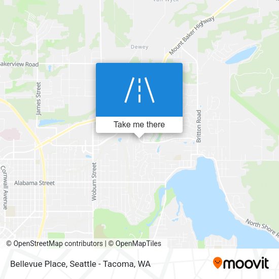 Mapa de Bellevue Place