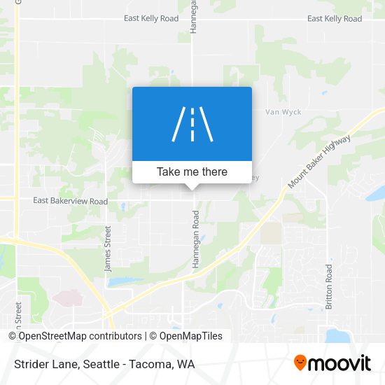 Strider Lane map
