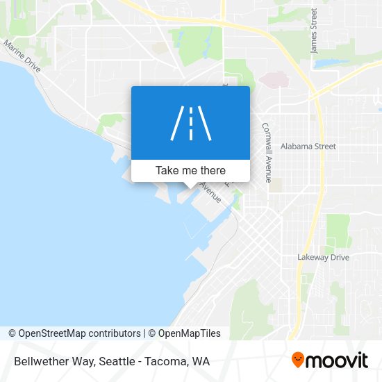 Bellwether Way map