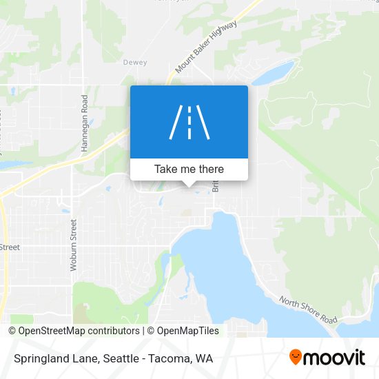 Springland Lane map