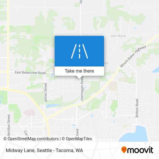 Midway Lane map