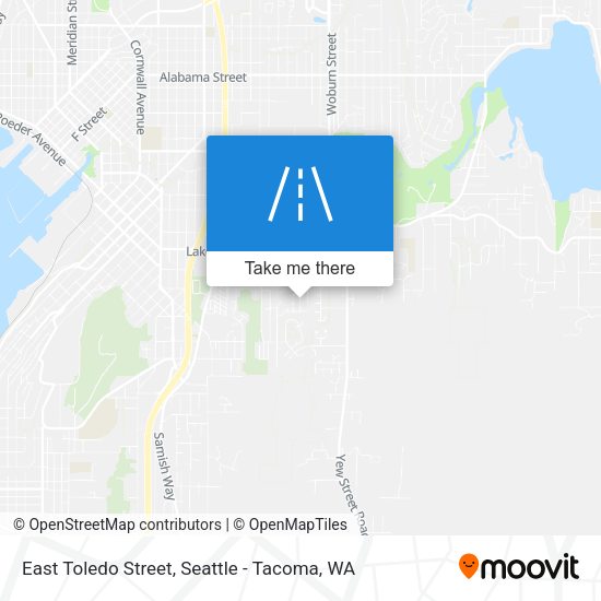 East Toledo Street map
