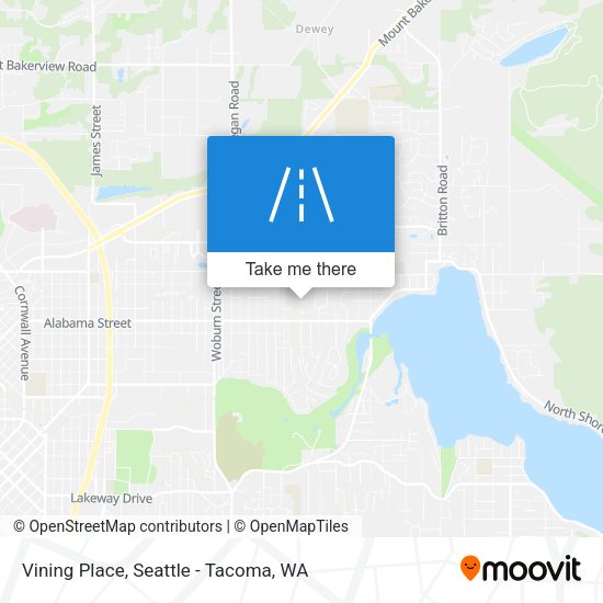 Vining Place map