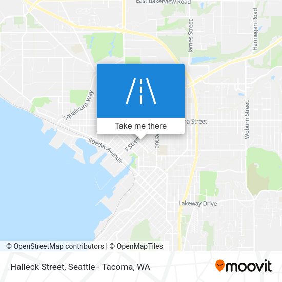 Mapa de Halleck Street