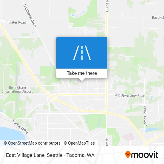 East Village Lane map