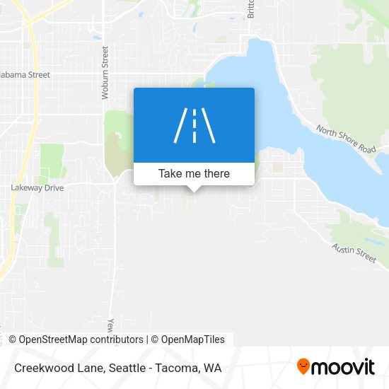Creekwood Lane map