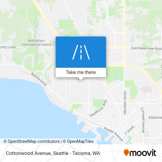 Cottonwood Avenue map