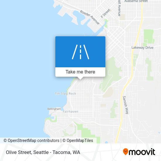 Olive Street map