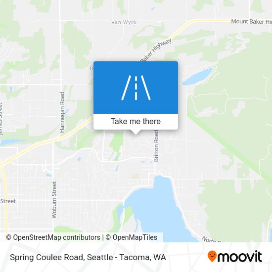 Spring Coulee Road map