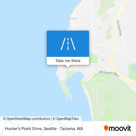Hunter's Point Drive map