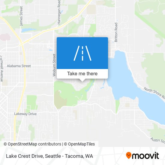 Lake Crest Drive map