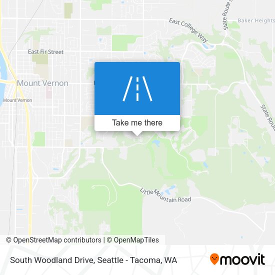 Mapa de South Woodland Drive