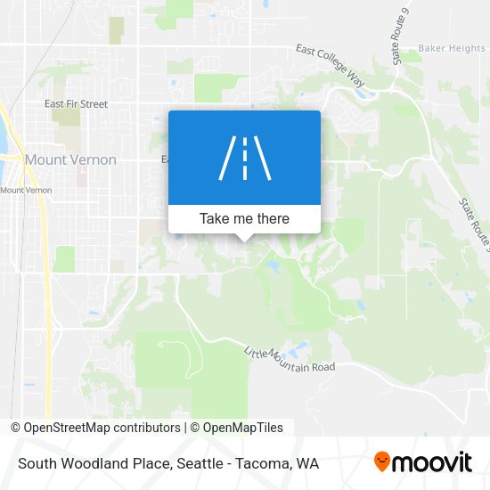 Mapa de South Woodland Place