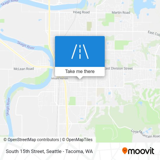 Mapa de South 15th Street