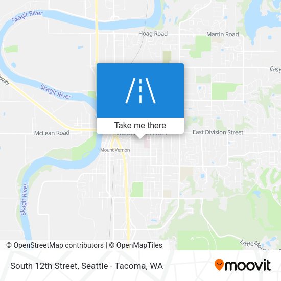 South 12th Street map