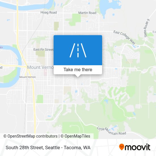 South 28th Street map