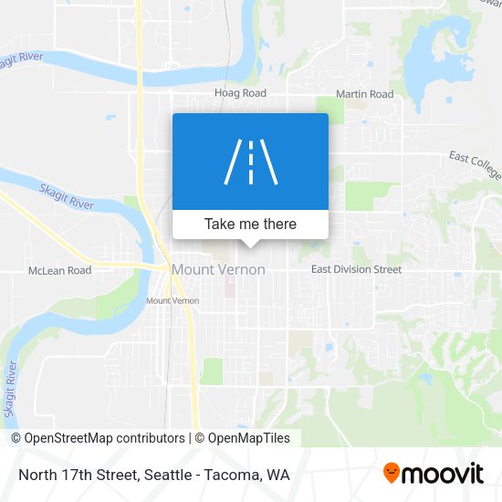 North 17th Street map