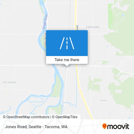 Jones Road map