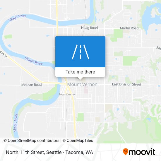 North 11th Street map