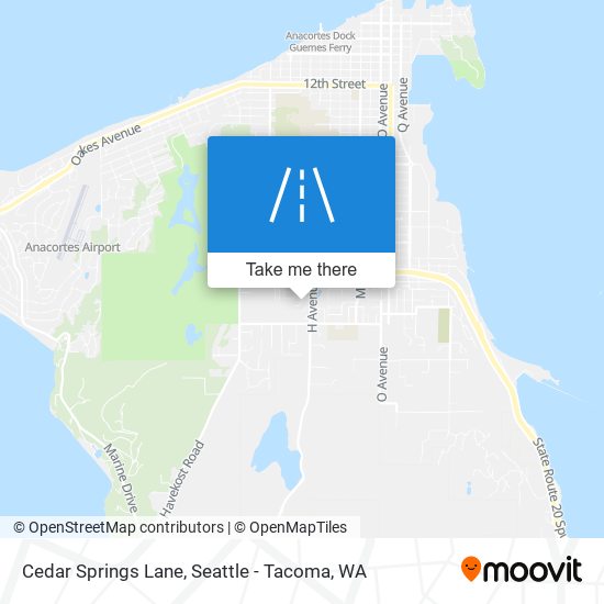 Cedar Springs Lane map