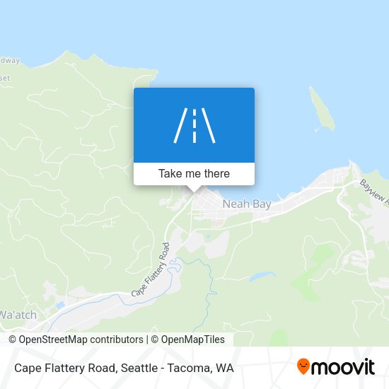 Cape Flattery Road map