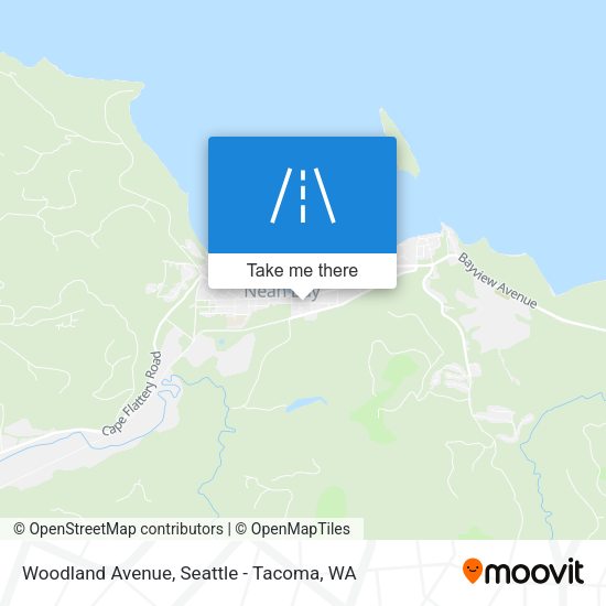 Woodland Avenue map