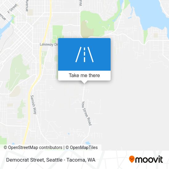 Democrat Street map