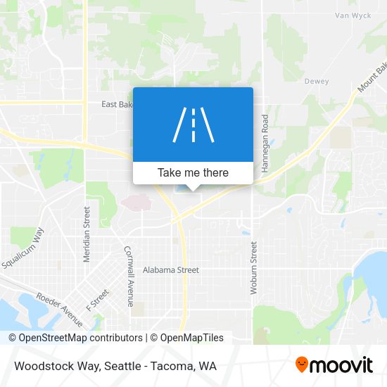Woodstock Way map