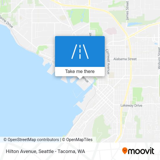 Mapa de Hilton Avenue