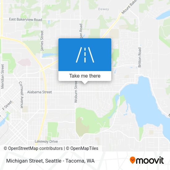 Michigan Street map