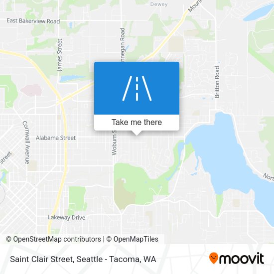 Mapa de Saint Clair Street