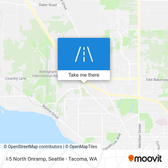I-5 North Onramp map