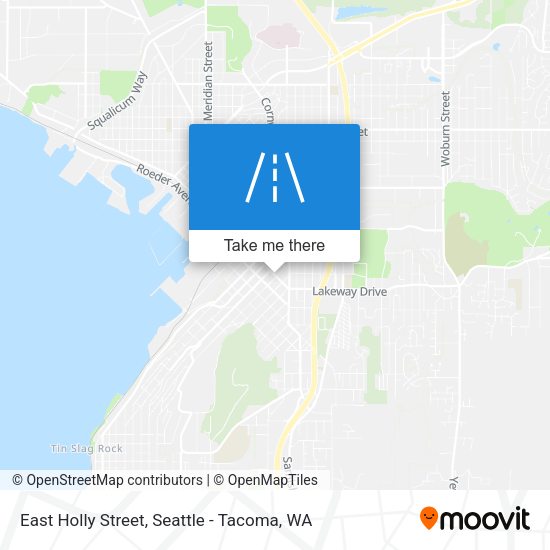 East Holly Street map