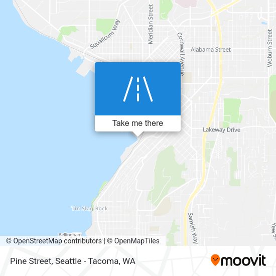 Pine Street map