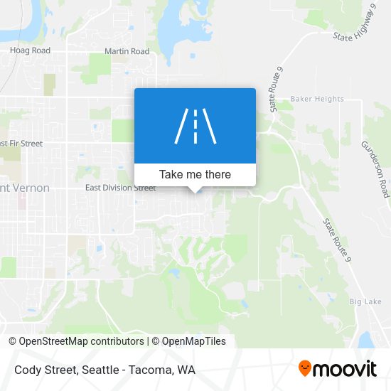 Cody Street map