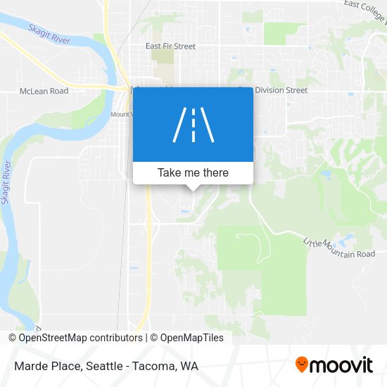 Marde Place map