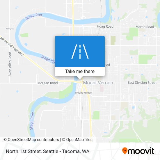 Mapa de North 1st Street