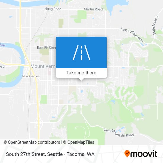 South 27th Street map