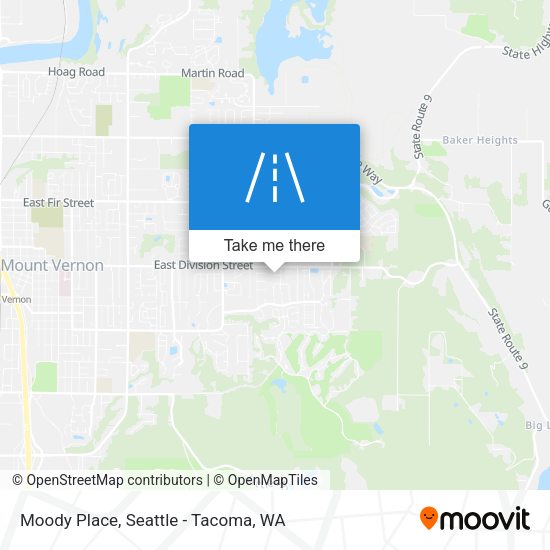 Moody Place map