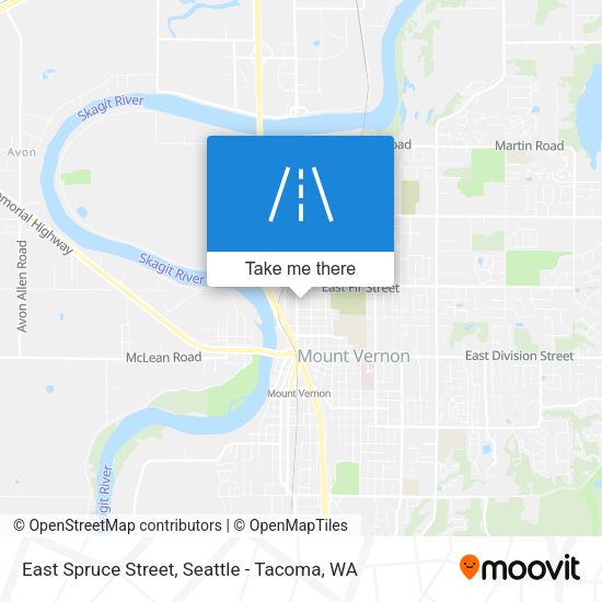 Mapa de East Spruce Street