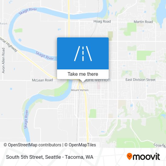 South 5th Street map