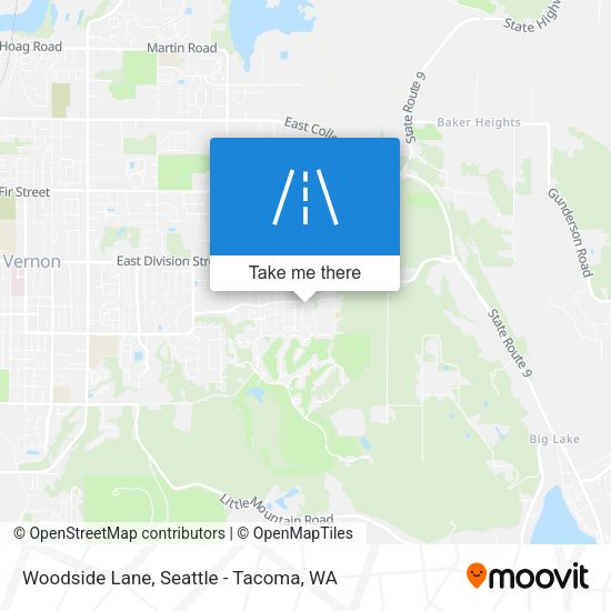 Woodside Lane map
