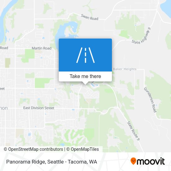 Mapa de Panorama Ridge