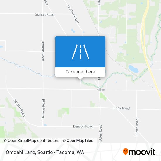 Mapa de Omdahl Lane