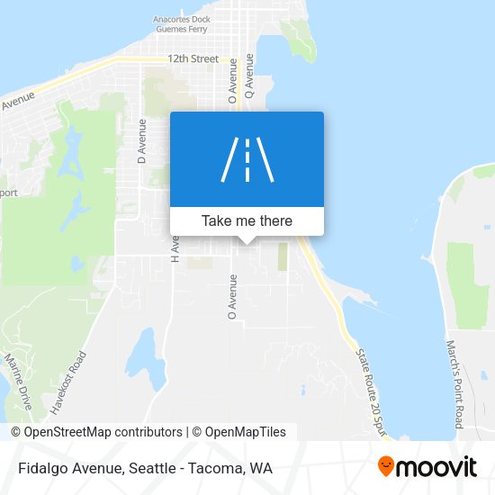 Mapa de Fidalgo Avenue