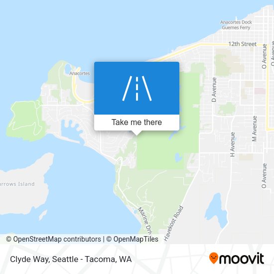 Clyde Way map