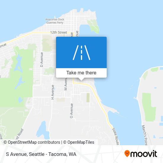S Avenue map