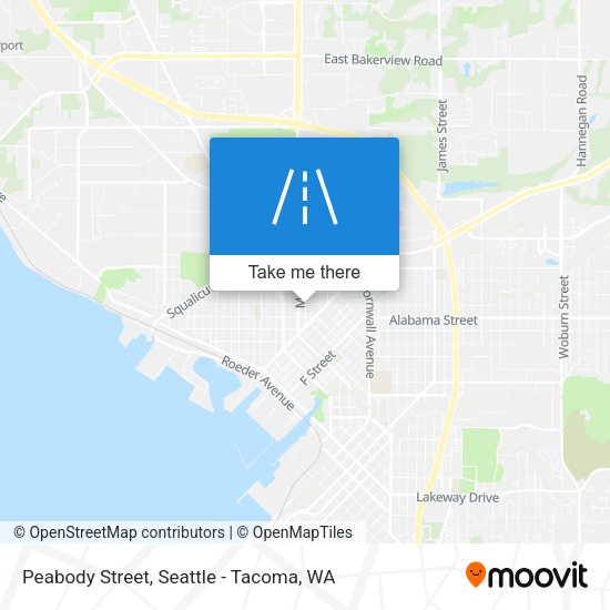 Peabody Street map
